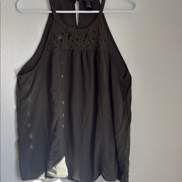 Torrid Green Asymmetrical Cut Out Tank Top - Picture 5 of 10